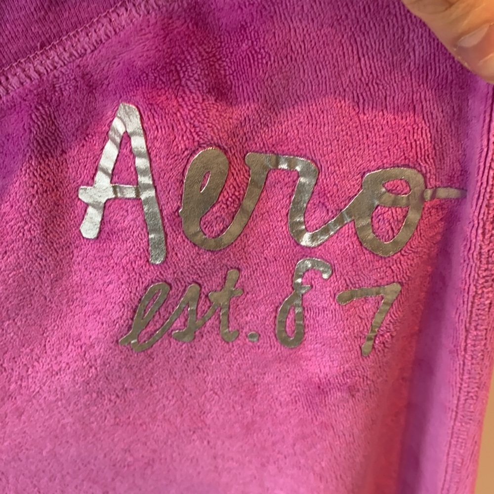 *SOLD ON VINTED* Aeropostale Velour Track Pants - Picture 3 of 5